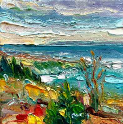 Oil painting by Irene Duma, Baccalieu Blues