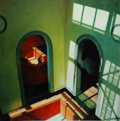 original painting of Att Gallery of Ontario, by David Baltzer
